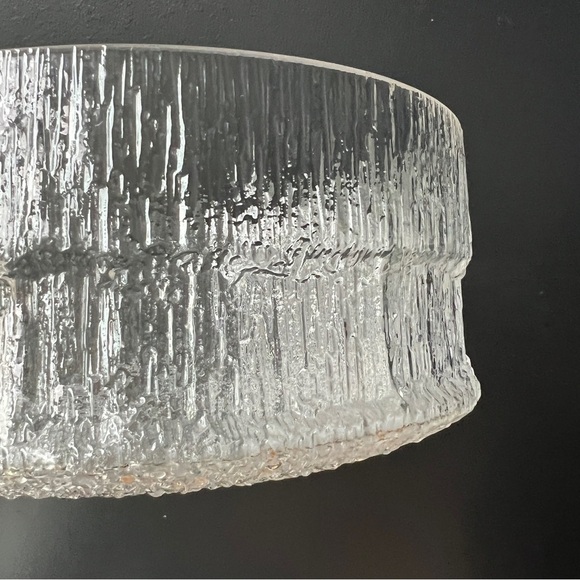 Large Iittala Aslak Glass Salad Bowl MCM Finland Tapio Wirkkala Design Vintage - Picture 7 of 10